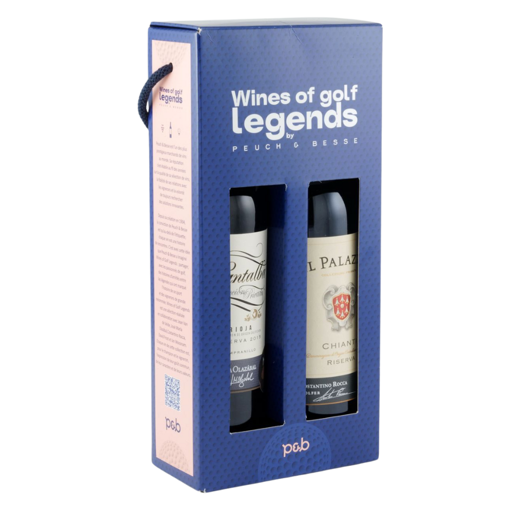 Wines of Golf Legends – Gift set of 2 bottles Santalba and Il Palazzo